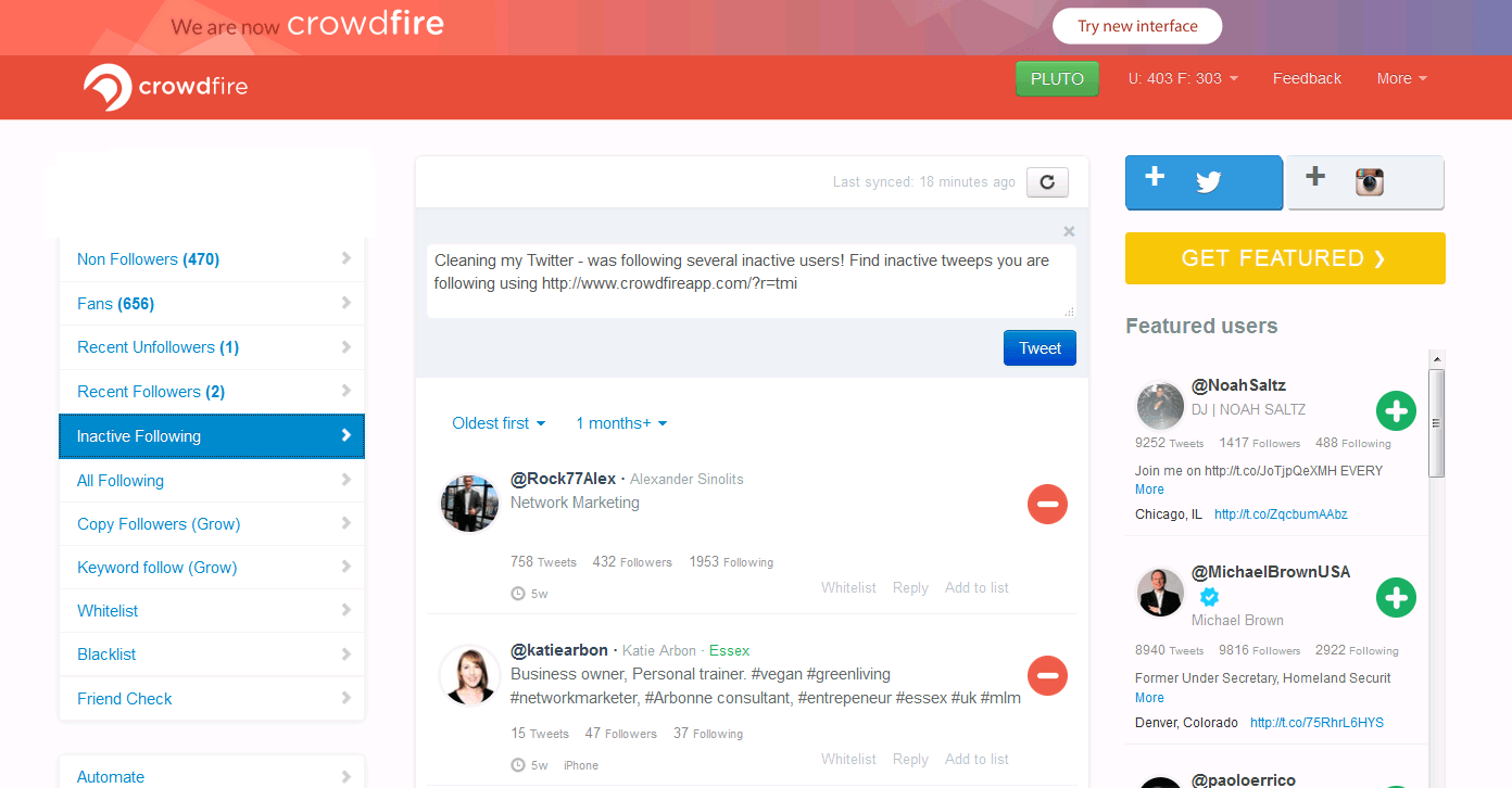 Twitter Tools to Unfollow Inactive Twitter Profiles
