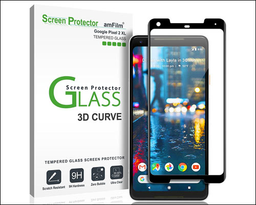 amFilm Tempered Glass Screen Protector for Pixel 2 XL