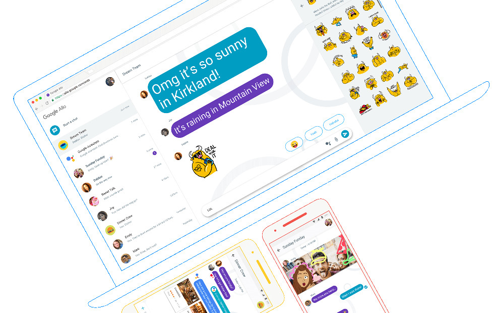 Google Redesigning Allo for web To Work Without Phones