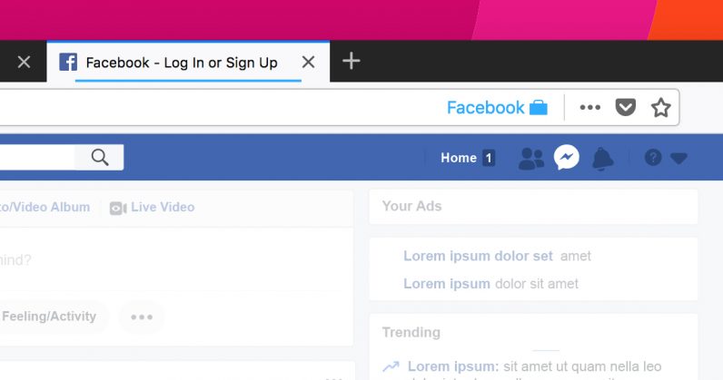 Facebook Container Extension