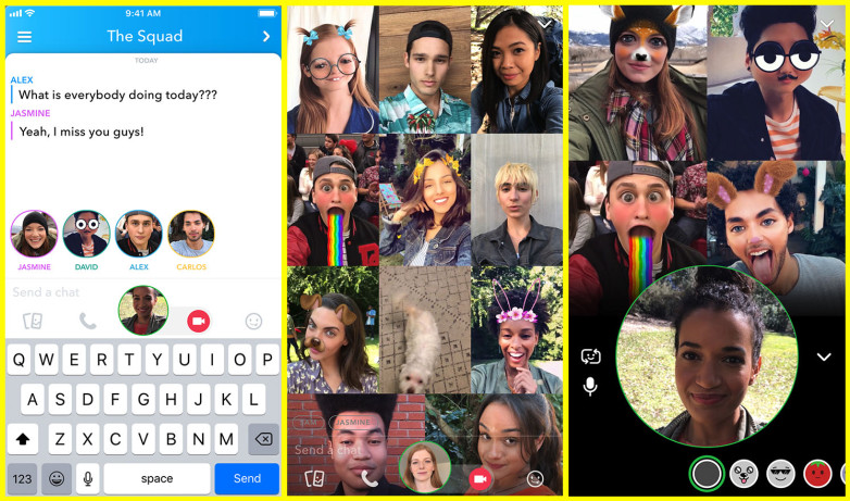 Snapchat Group Video Chats