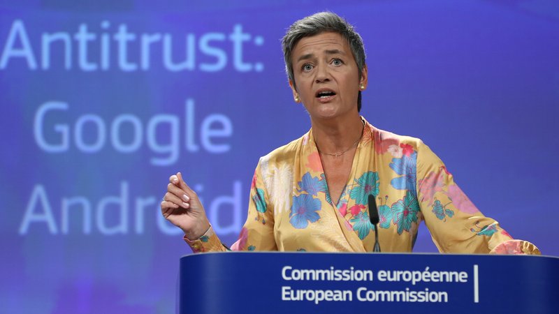 Google fined £3.8bn by EU over Android antitrust violations