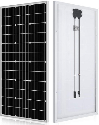 ECO-WORTHY 100 Watt Solar Panel 12 Volt Monocrystalline Solar Panel