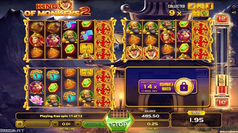 King of Monkeys 2 - free spins